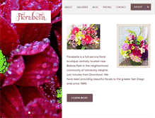 Tablet Screenshot of florabella.com